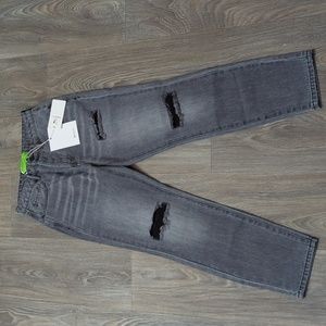 🌟RARE NWT Sandrine Rose Free People Gray/Black Jeans